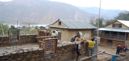 Earthquake-safer housing reconstruction in action